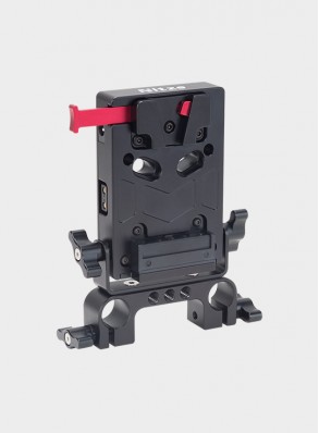 Nitze V-mount Battery Plate with 15mm Rod Clamp - N21-D2